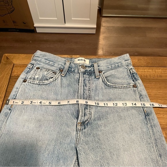 AGOLDE Riley High Rise Straight Crop in Shatter - Picture 10 of 10